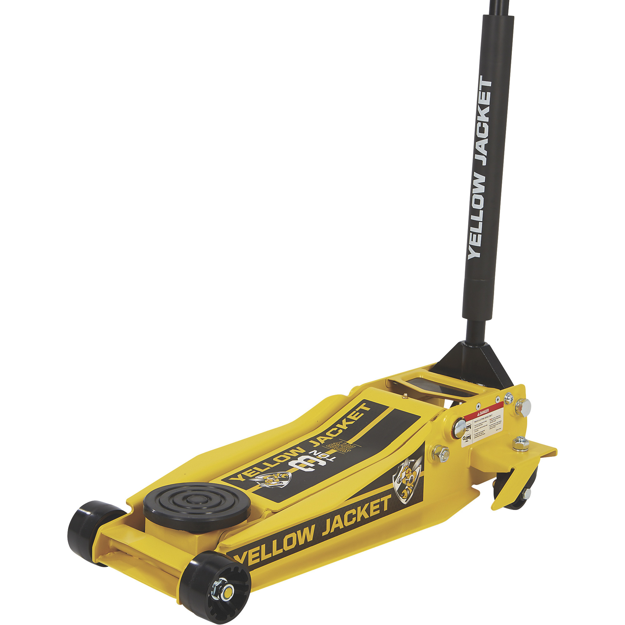 Yellow Jacket Low-Profile Super-Duty Jack, 3-Ton Lift Capacity, 4in.-23in. Lift Range